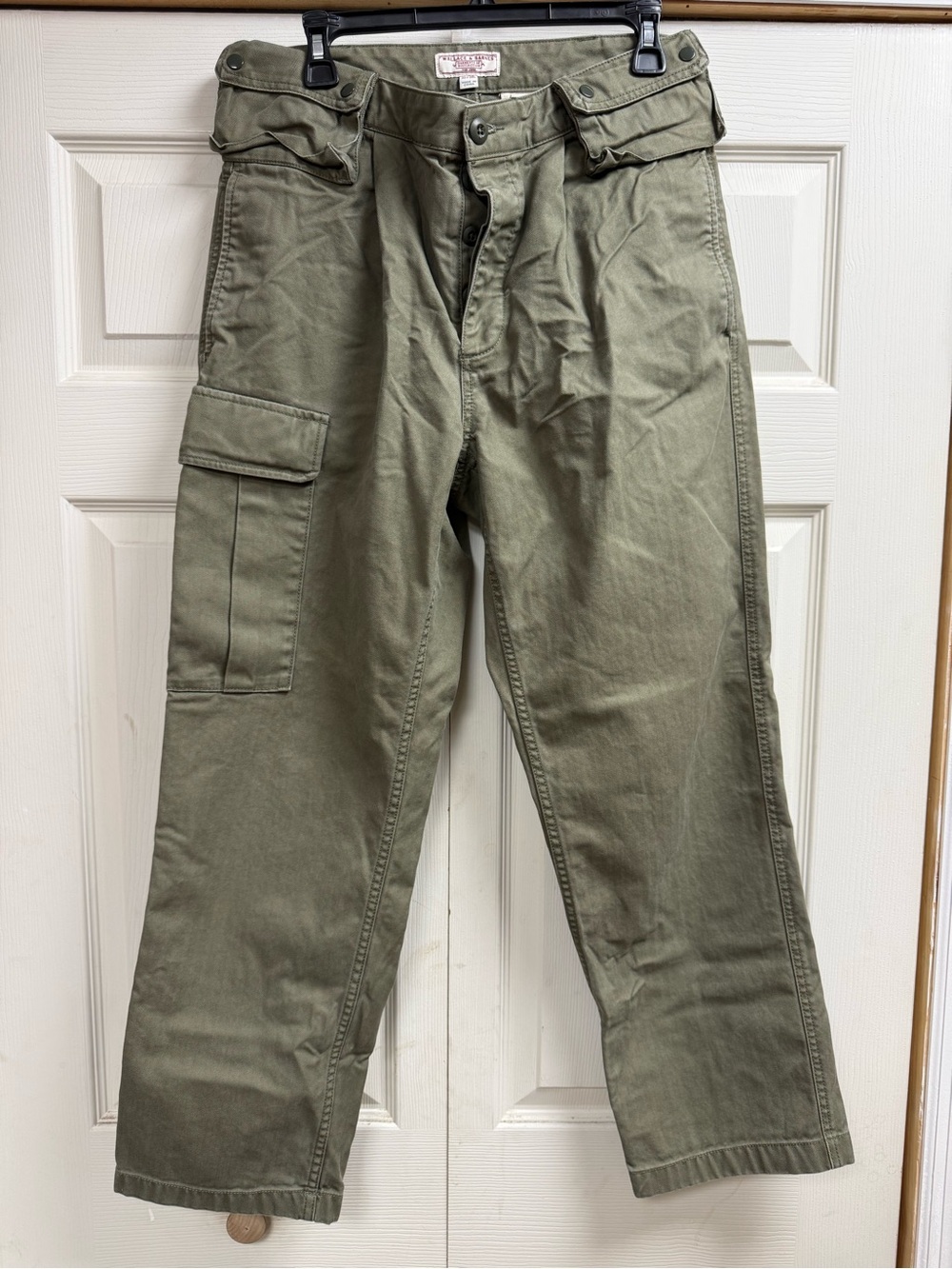 J Crew Wallace and Barnes Terrain Herringbone Cotton Cargo Pants 31/30